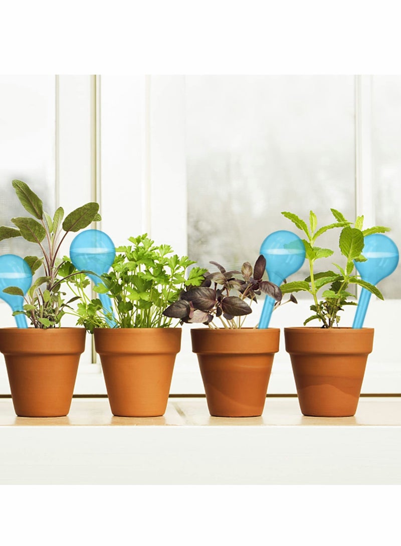 Plant Automatic Watering Globes, Plastic Bulb Type Device, Flower Self-watering Device for Garden Potted Indoor and Outdoor (8pcs, Blue)