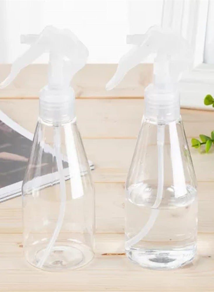 200ML Water Spray Bottles, Plant Mist Clear Empty Plastic Sprayers for Gardening, Cleaning, Air Freshening, Hair, Essential Oil, Durable Trigger Sprayer, Refillable (2 Pcs)