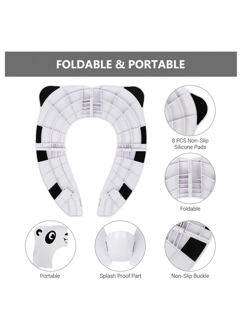 Toddler Toilet Seat Cover, Upgrade Portable Potty Seat With Splash Guard For Toddler