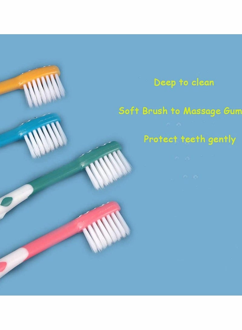 8 Packs Lovely Little Deer Extra Soft Toothbrush Set for Kids 2-5 Years