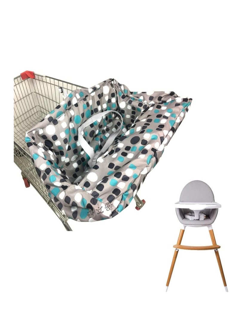 Shopping Cart Cover for Baby Polyester Baby Shopping Cart Cover Multifunctional Cart Covers for Babies Universal Fit Soft Padded Grocery Cart Cover 2-in-1 for Baby Boy Girl