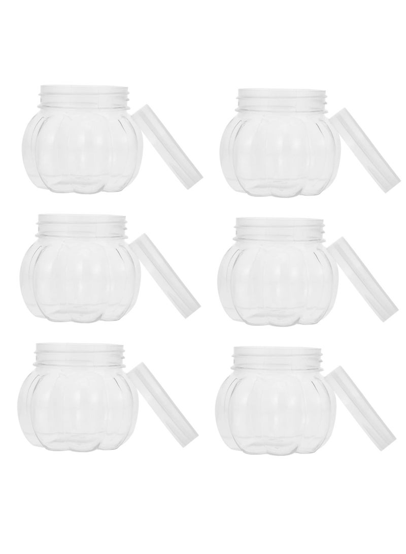 24 Piece Pet Pumpkin Jar Decorative Stash Box Clear Jar Candy Candy Jar Clear Candy Containers Holders Pumpkin Candy Jars Wrapping Canister Storage Holder Box