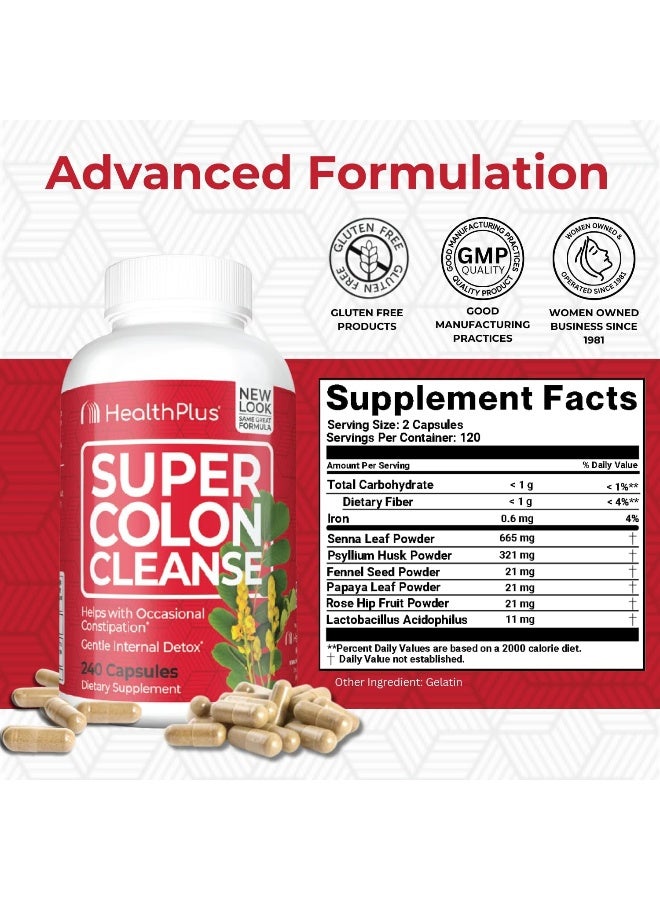 Super Colon Cleanse 530Mg 240 Count (Pack Of 1)