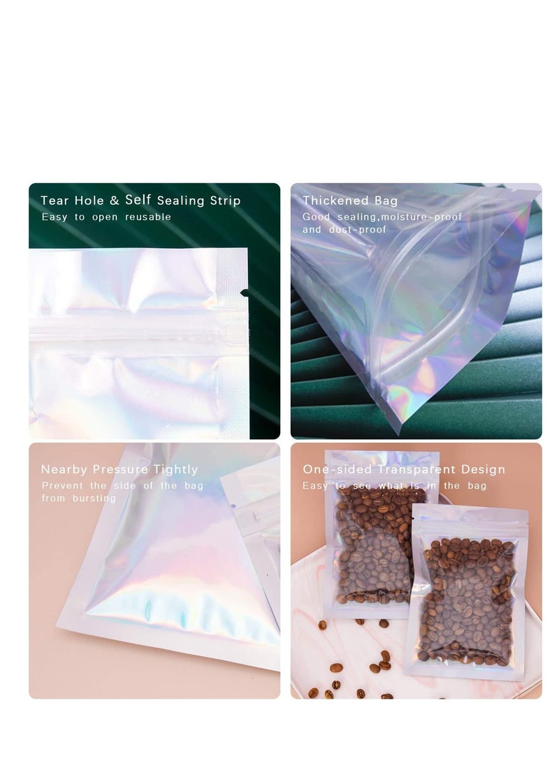 100 Pcs Holographic Bags, 4 x 6