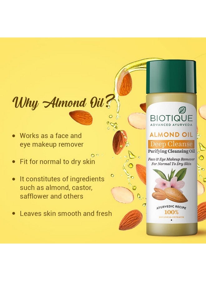 Bio Almond Oil Soothing Face And Eye Make Up Cleanser 120 Ml/4.05Oz.