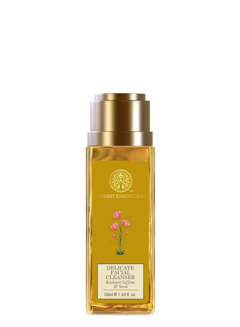 Forest Essentials Delicate Facial Cleanser with Kashmiri Saffron & Neem 50ML