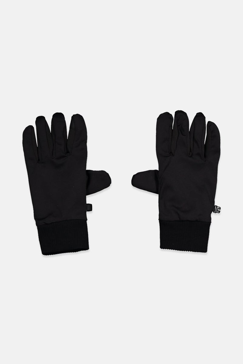 Men 1 Piece Softshell Gloves, Black