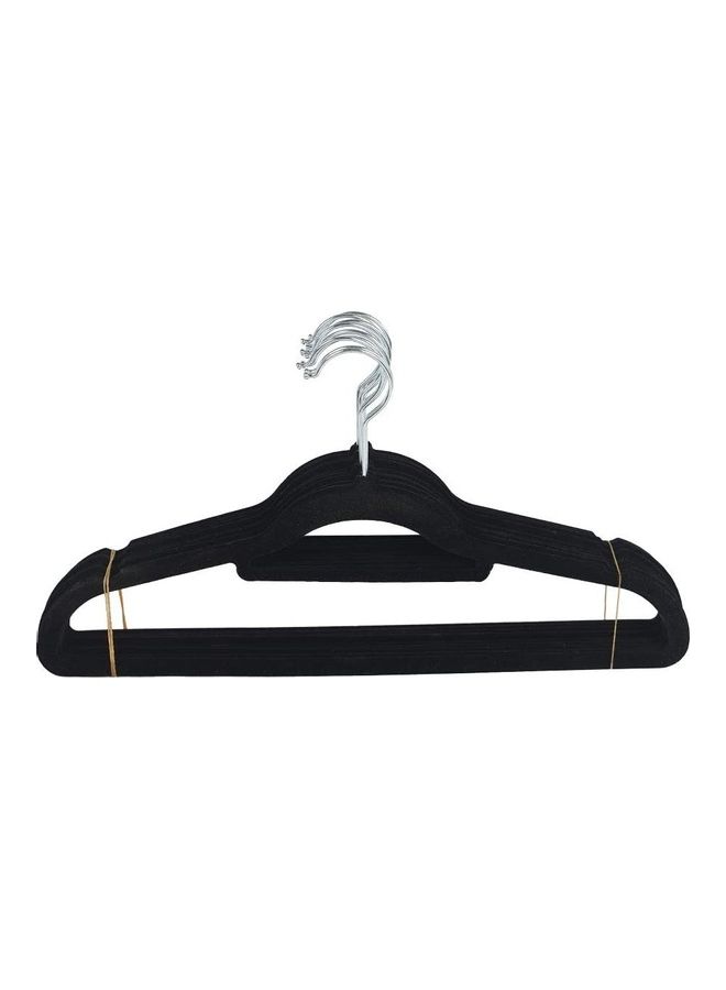 30-Piece Non-Slip Velvet 360 Degree Swivel Hangers Set Pink 40cm