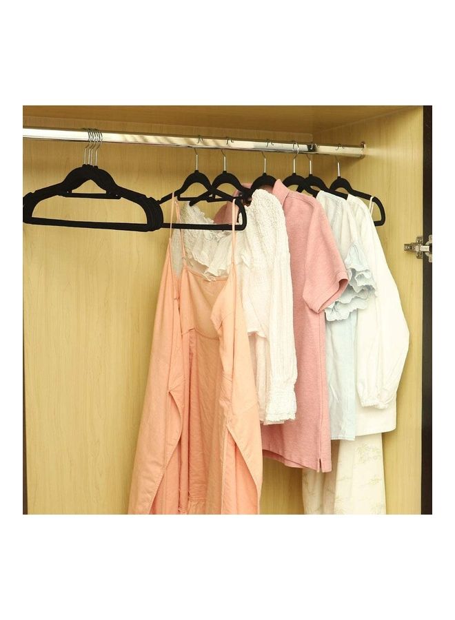 30-Piece Non-Slip Velvet 360 Degree Swivel Hangers Set Pink 40cm