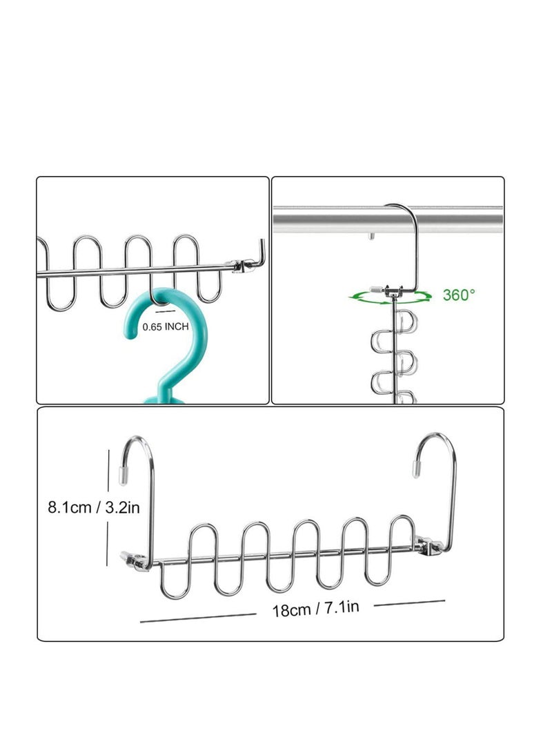 Closet Organizer, Cloth Hanger Magic Space Saving Hangers for Closet Wardrobe Closet Organization Closet System, 4 Pack