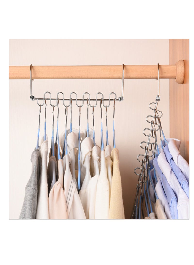 Closet Organizer, Cloth Hanger Magic Space Saving Hangers for Closet Wardrobe Closet Organization Closet System, 4 Pack