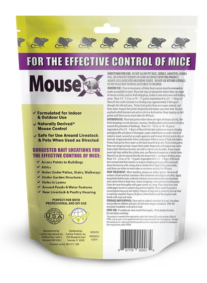 Bait Pellets All-Natural Poison Free Humane Rat and Mouse Rodenticide Pellets 1 lb. Bag - EcoClear Products