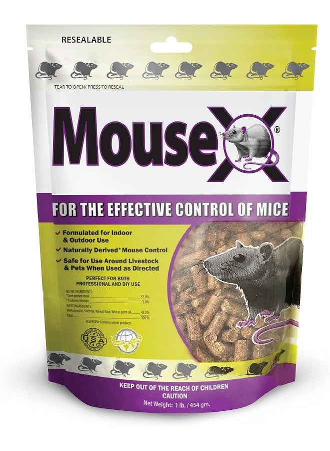 Bait Pellets All-Natural Poison Free Humane Rat and Mouse Rodenticide Pellets 1 lb. Bag - EcoClear Products