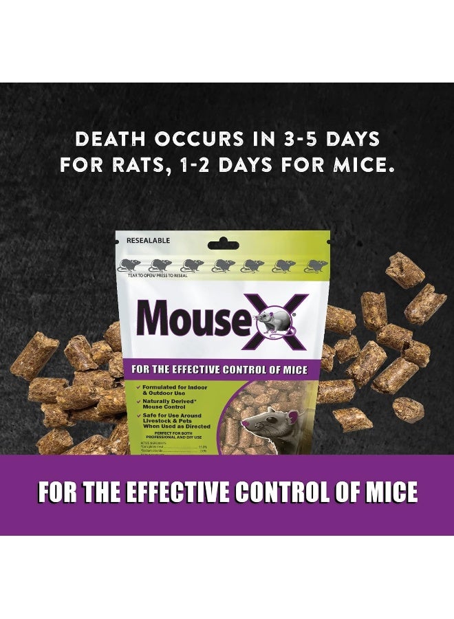 Bait Pellets All-Natural Poison Free Humane Rat and Mouse Rodenticide Pellets 1 lb. Bag - EcoClear Products