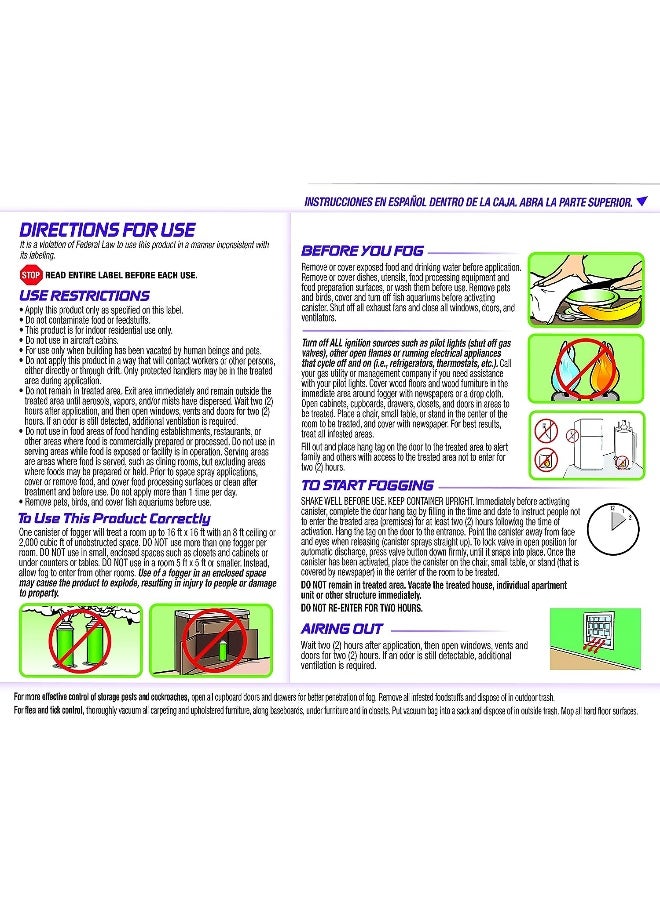 Bedbug Flea Fogger Pack 3-Pack