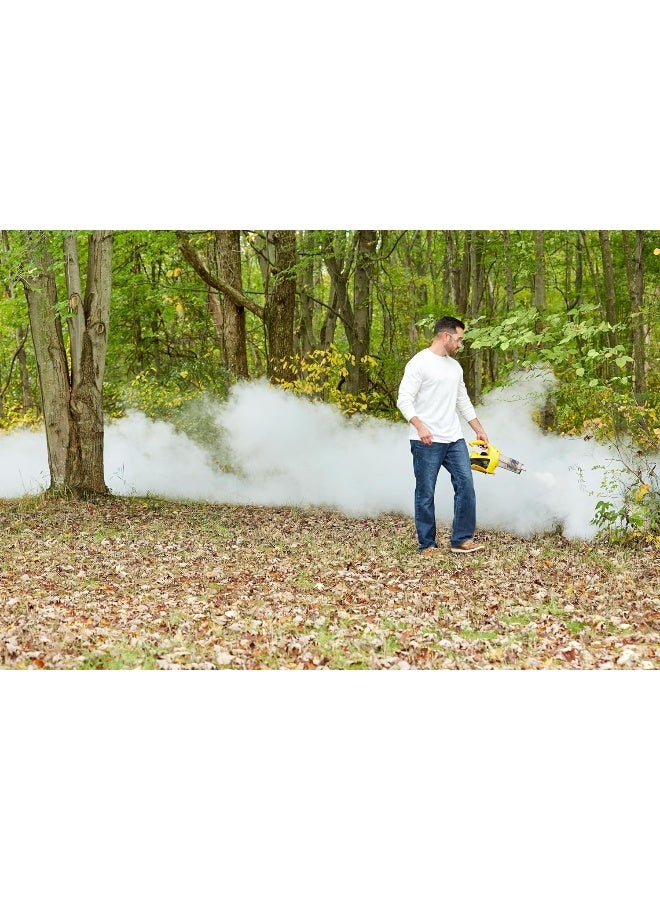 190095 Propane Insect Fogger NEW VERSION for Killing and Repelling Mosquitoes Flies and Flying Insects Outdoors Yellow