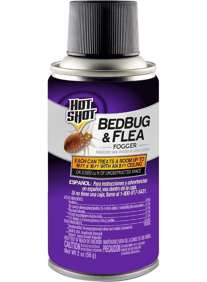 Bedbug Flea Fogger For Insects Aerosol 3/2-Ounce Pack of 18