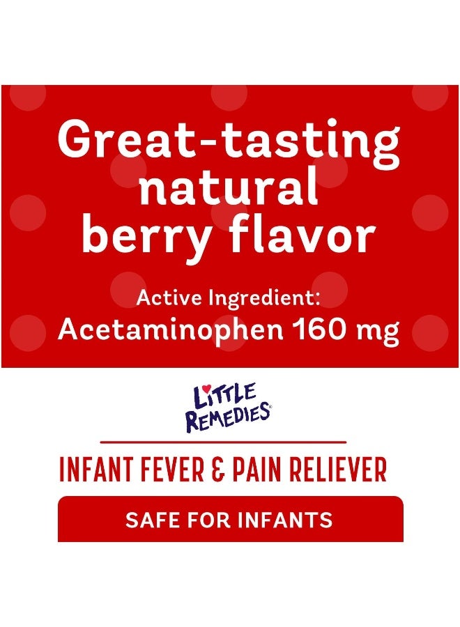 Little Fevers Infant Fever/Pain Reliever Liquid Dye-Free Natural Berry Flavor 2 Oz (Pack Of 1)