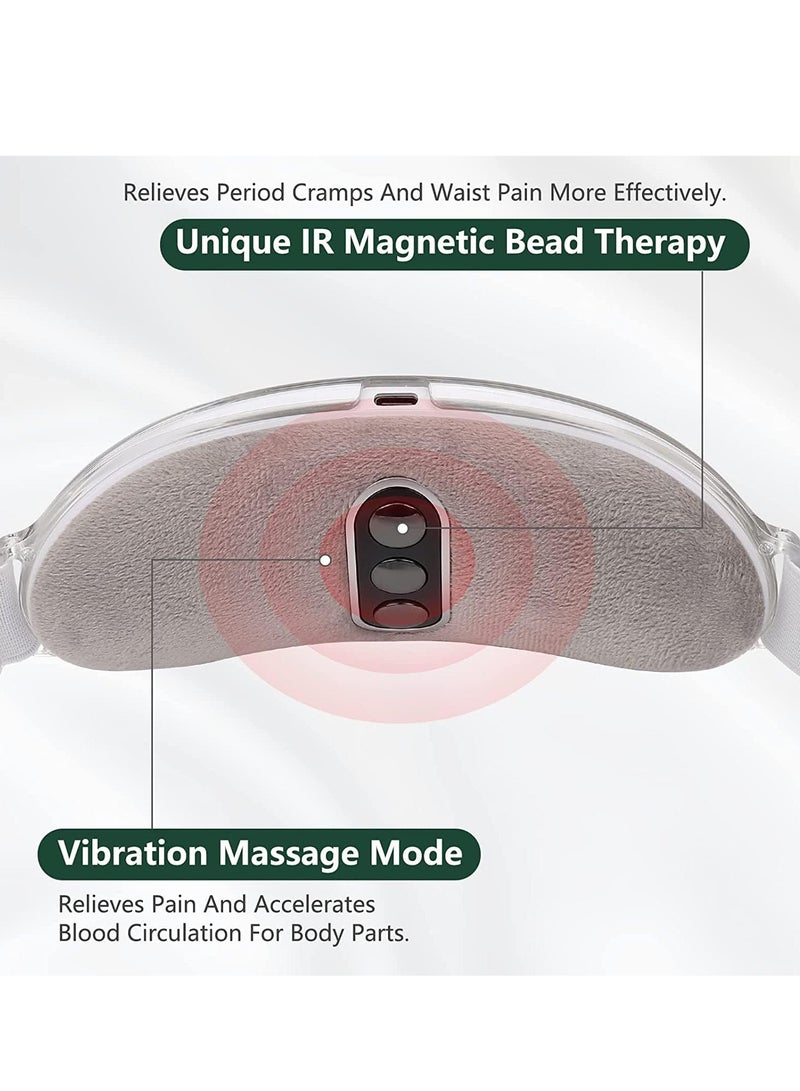 Intuitive Use This heating pad for cramps features a unique LED display that allows for direct temperature control. It has a built-in 2000 mAh battery and can operate for 3-4 hours on a USB charge.