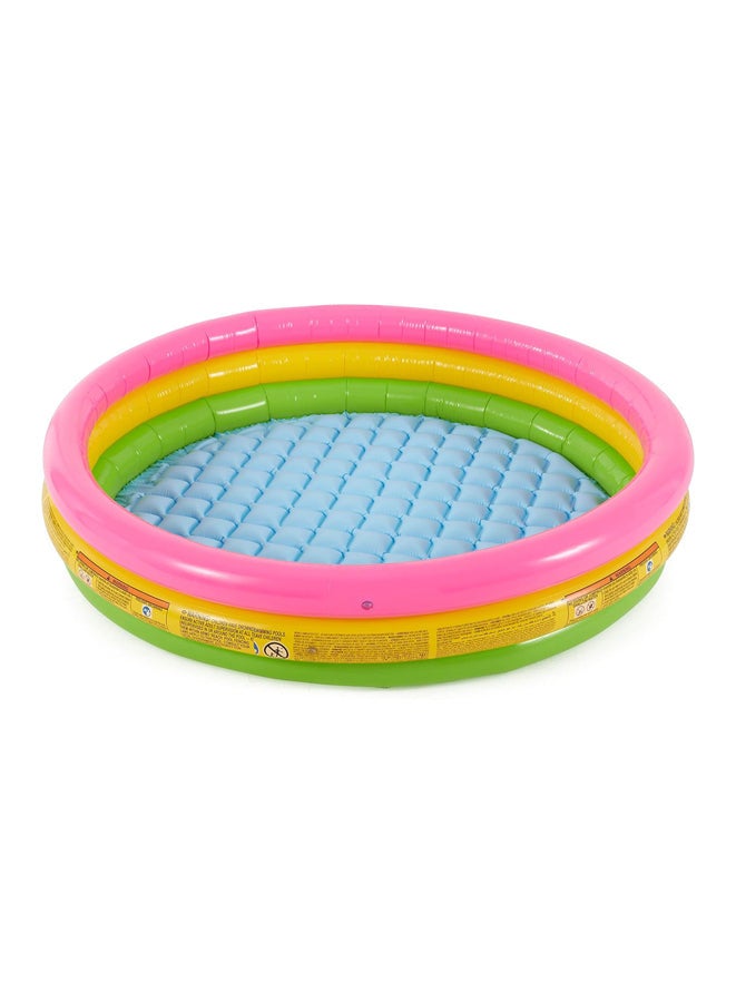 Intex Sunset Glow Inflatable Pool, 58 x 13 Inches, Tri Colour, 147 x 33 cm