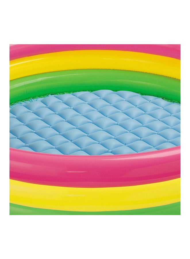 Intex Sunset Glow Inflatable Pool, 58 x 13 Inches, Tri Colour, 147 x 33 cm