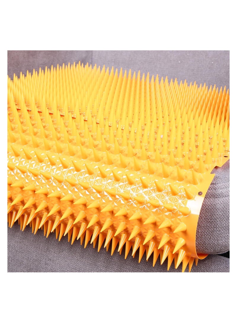 16-Pack Cat Repellent Outdoor Mats with Spikes, Flexible Deterrent Training Mats for Pets, 18.3 Sq Ft, 16 x 13 Inch, Effective Indoor & Outdoor Cat and Dog Deterrent Solutions.