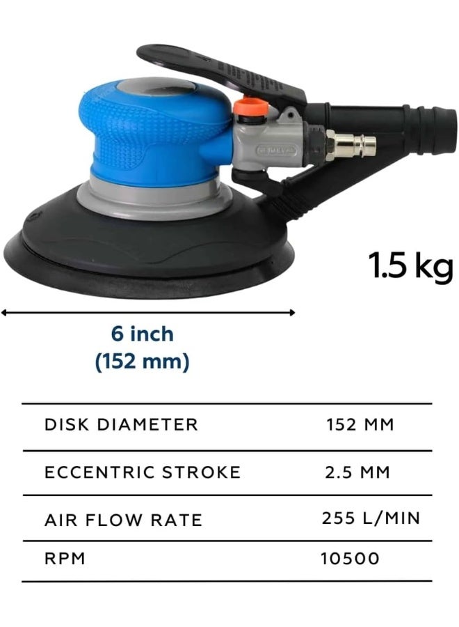 Air Orbit Sander 2.5Mm Orbit, 6″   Np4236, Heavy Duty