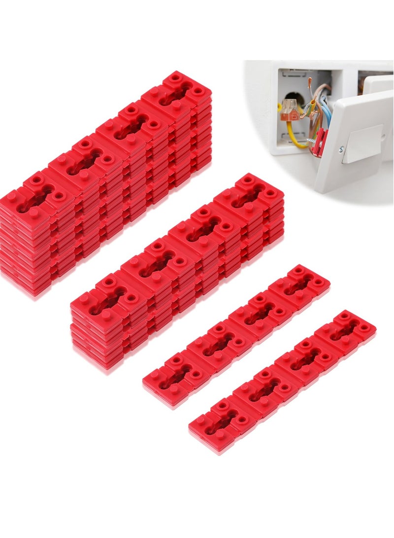 Switch and Receptacle Spacer Electrical Outlet Spacer Socket Outlet Spacers Twist Apart Spacers Plastic Switch and Receptical Spacers for Living Room Kitchen Bathroom Electrical Box(72 Pcs, Red)