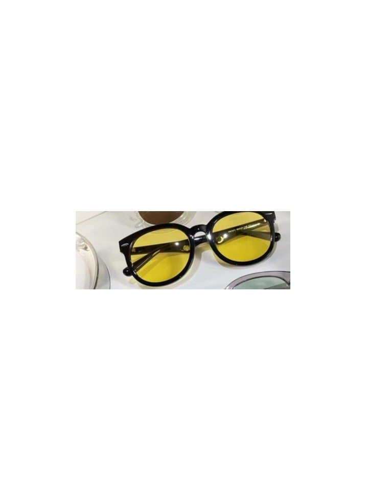 Retro sunglasses female rivets anti-UV polarizing sunglasses male square big face slimming glasses tide