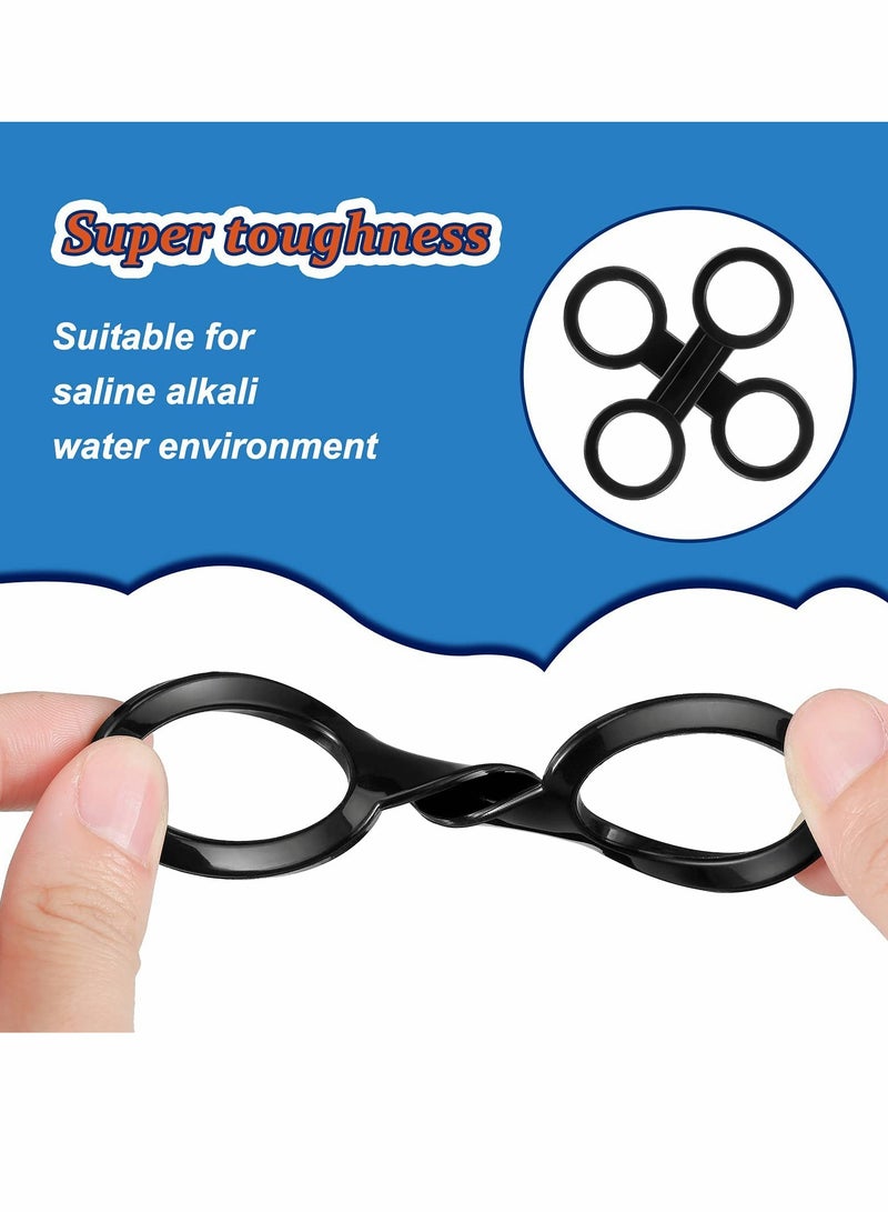 Snorkel Clip Diving Universal, Silicone Clip Diving Snorkel Bracket Plastic Clip, Mask Snorkel Clip Diving Accessories Snorkeling Equipment (12 Pcs, Black)