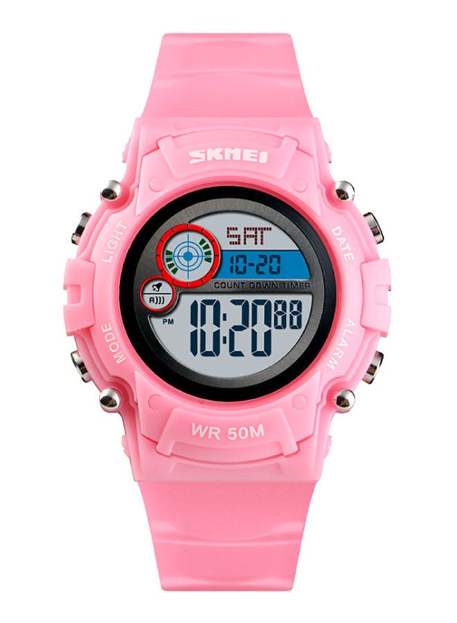Girls' Sports Waterproof PU Leather Digital Watch 1477
