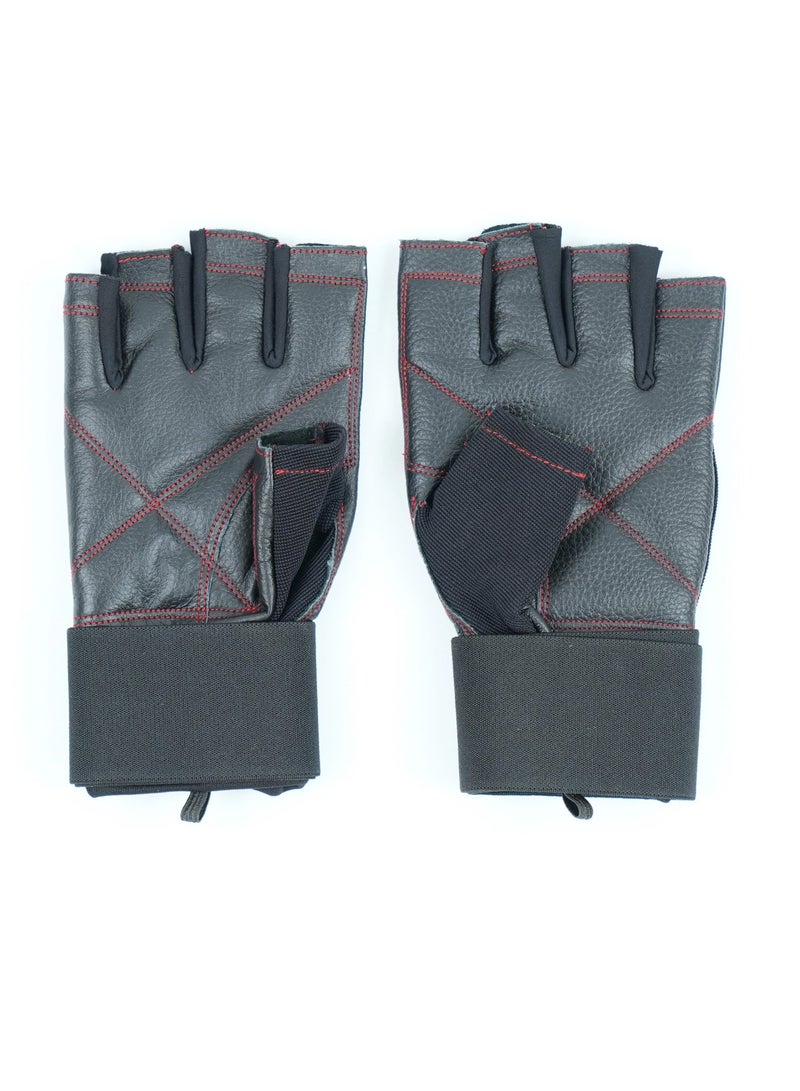 Axox Fitness Leather Weight Lifting Gloves XL