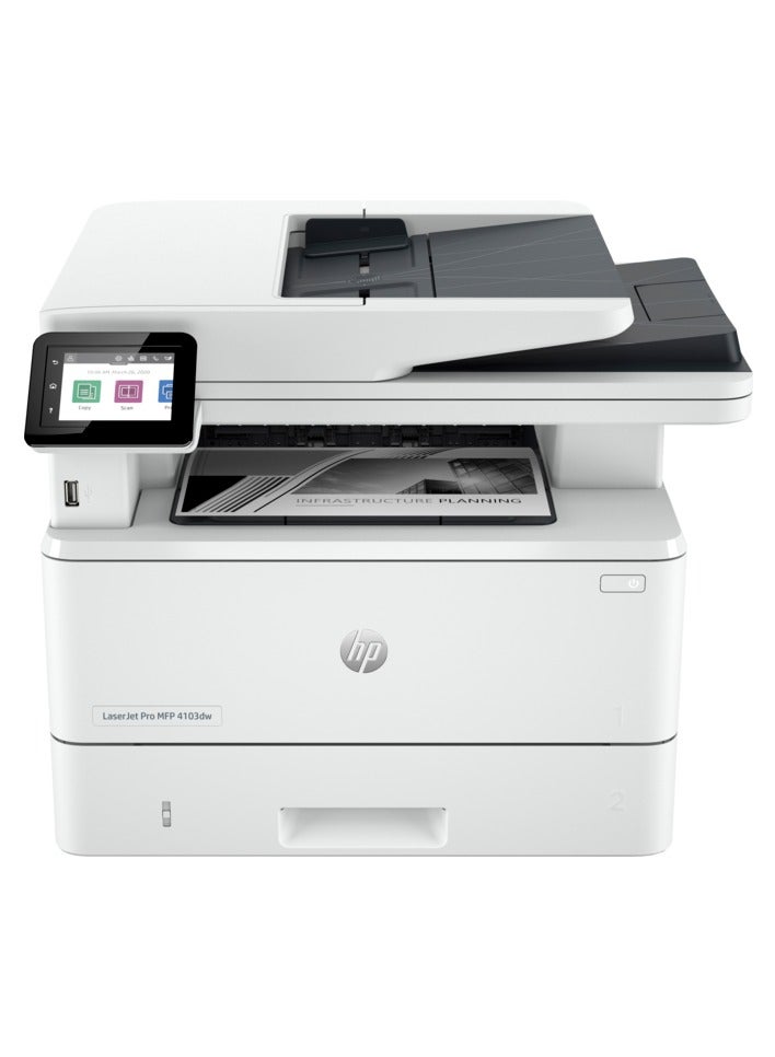 LaserJet Pro MFP 4103dw Printer (2Z627A) White