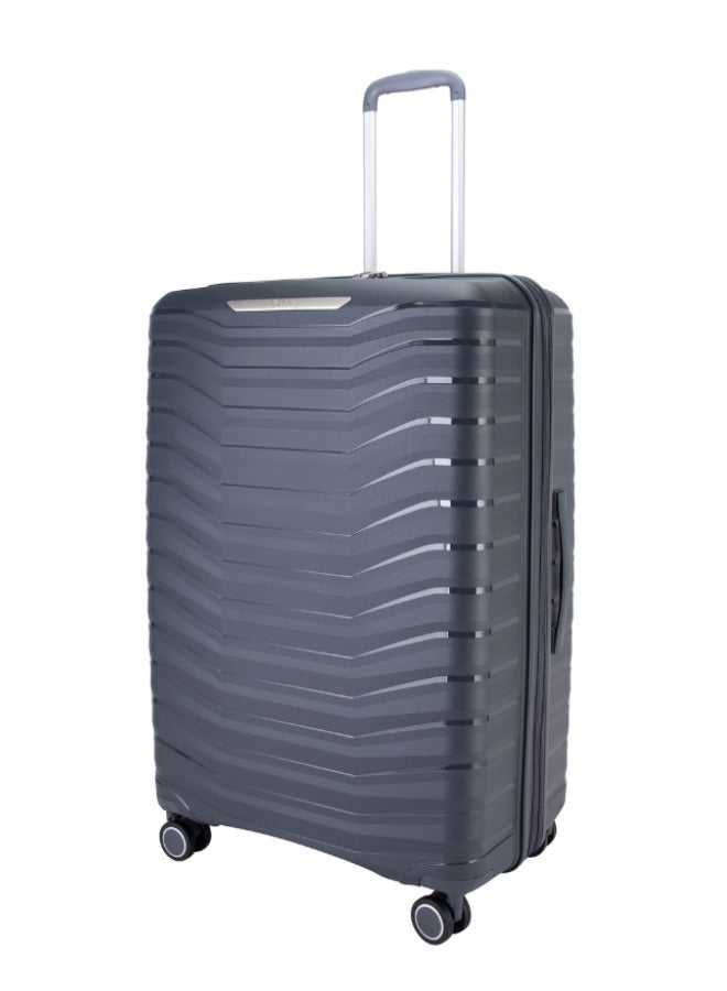 Pierre Cardin Hardcase Trolley Large Unbreakable,Expandable Zipper, Spiner Wheels