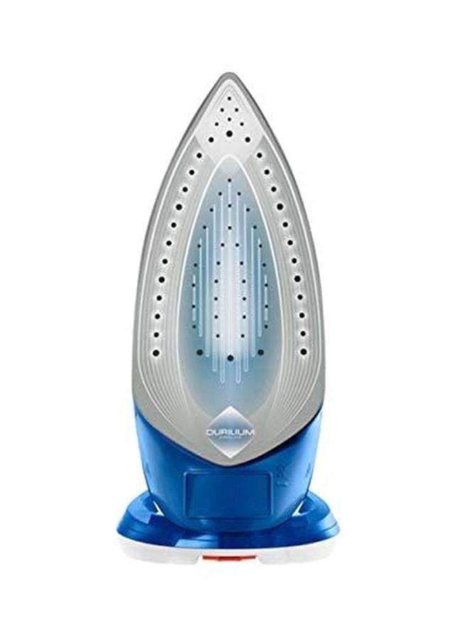 Ultragliss anti-calc Steam Iron - Calc Collector- Durilium AirGlide Technology Soleplate -180 g Steam Boost 270 ml 2500 W FV4964M0 Blue/White