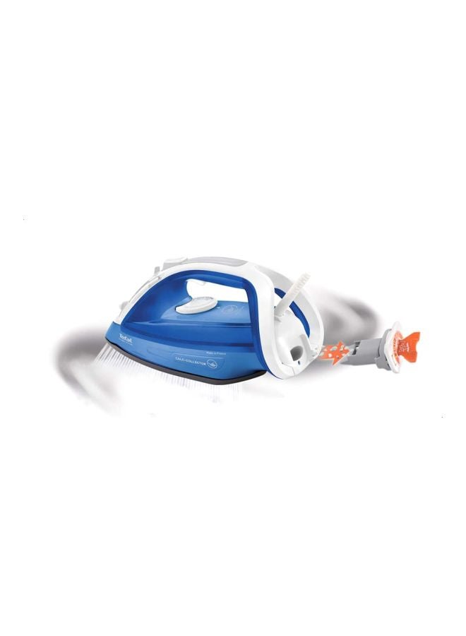 Ultragliss anti-calc Steam Iron - Calc Collector- Durilium AirGlide Technology Soleplate -180 g Steam Boost 270 ml 2500 W FV4964M0 Blue/White