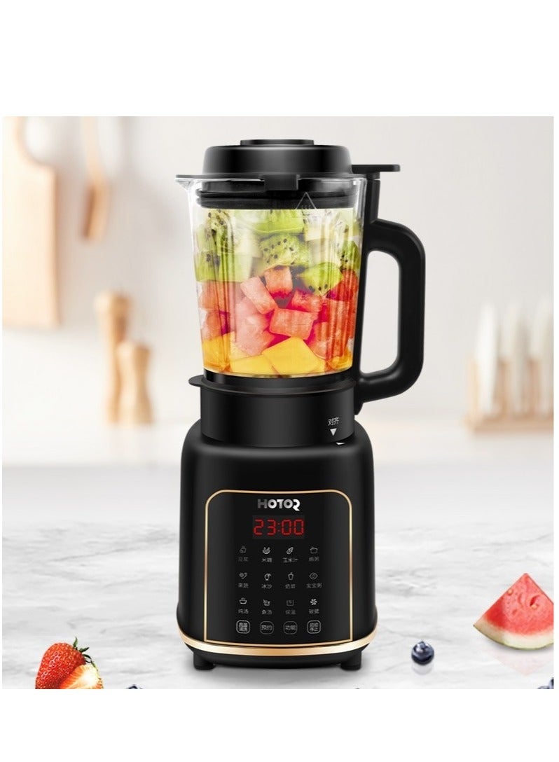 Multifunctional food machine including Blender Smoothie Maker Juicer Grinder With Touchscreen Automatic Heating 24-Hour Intelligent Resvervation 1200W 1.65L