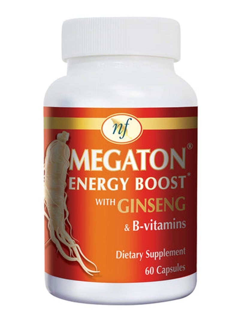 Megaton Energy Boost With Ginseng & B- vitamins 60 Capsules