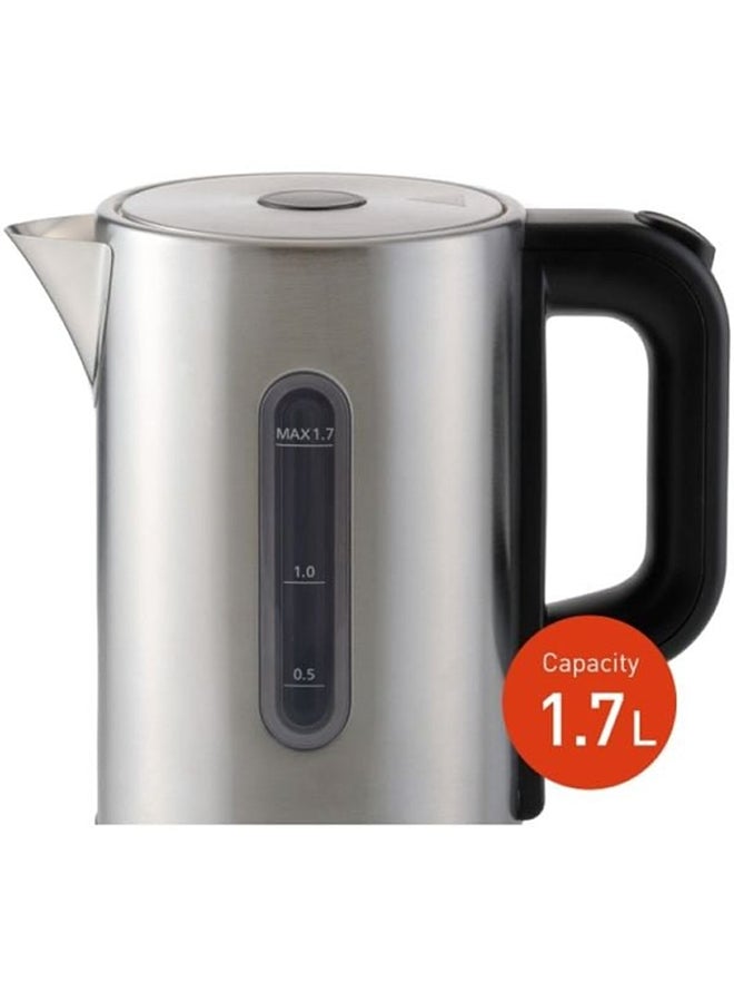 Kettle With Cylindrical Body 1.7 L 2200 W NC-K301STB Silver