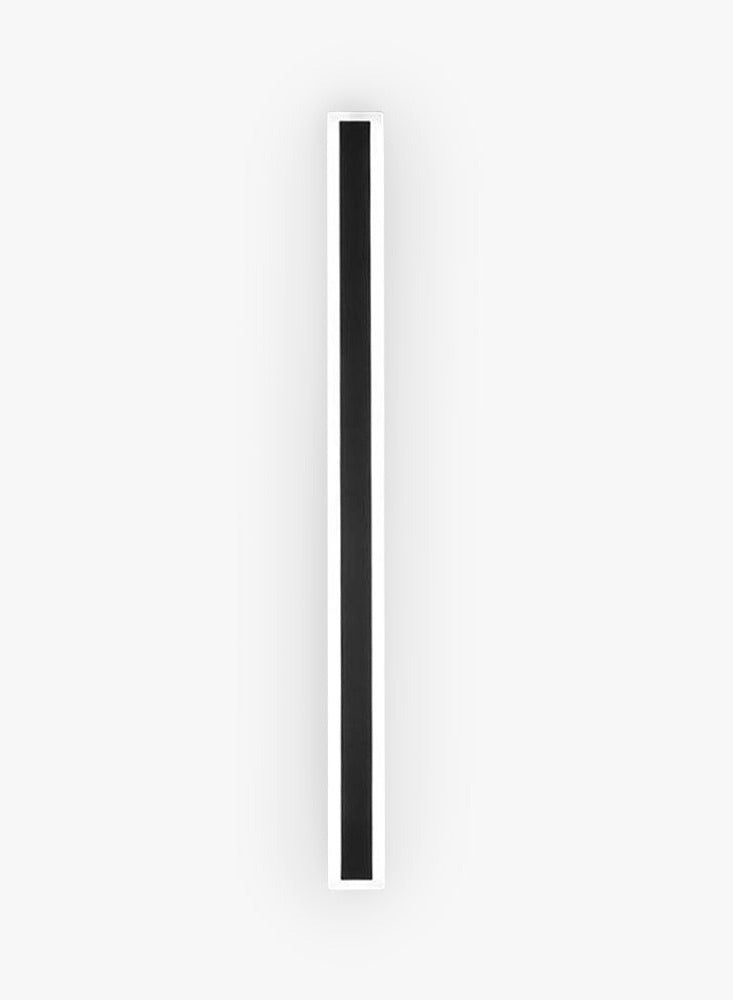 Linear Metal LED Outdoor Wall Lamp Black 100x8cm