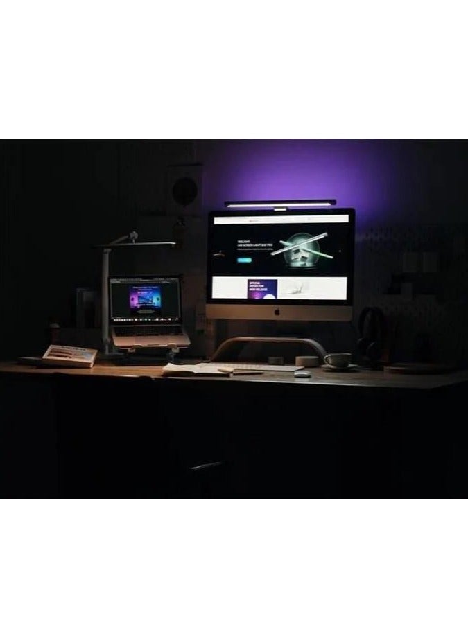 Yeelight LED Screen Light Bar Pro | With Adaptor | Voice Control | WiFi 2.4GHz connectivity | Android and iOS compatible | Warm 390K light color | 25,000-hour lifespan