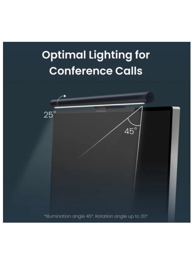 Yeelight LED Screen Light Bar Pro | With Adaptor | Voice Control | WiFi 2.4GHz connectivity | Android and iOS compatible | Warm 390K light color | 25,000-hour lifespan