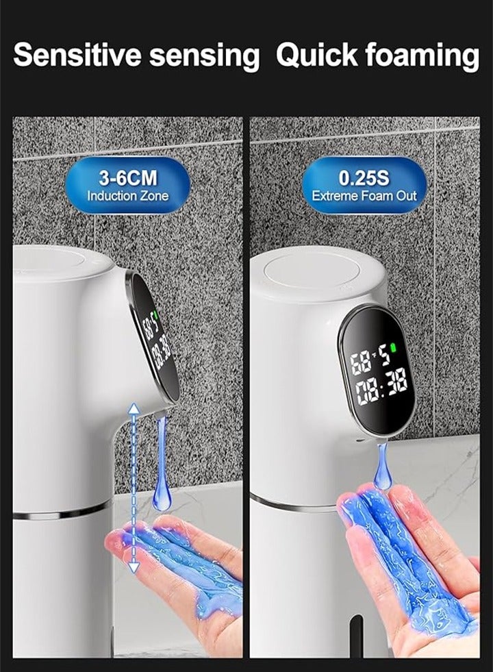 New automatic liquid smart sensor soap dispenser, waterproof and rechargeable, gel type, 5 levels adjustable, suitable for bathroom kitchen toilet