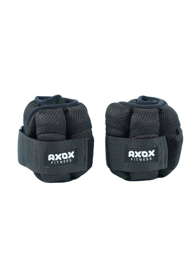 Axox Fitness Adjustable Ankle & Wrist Weights | 2 Kg