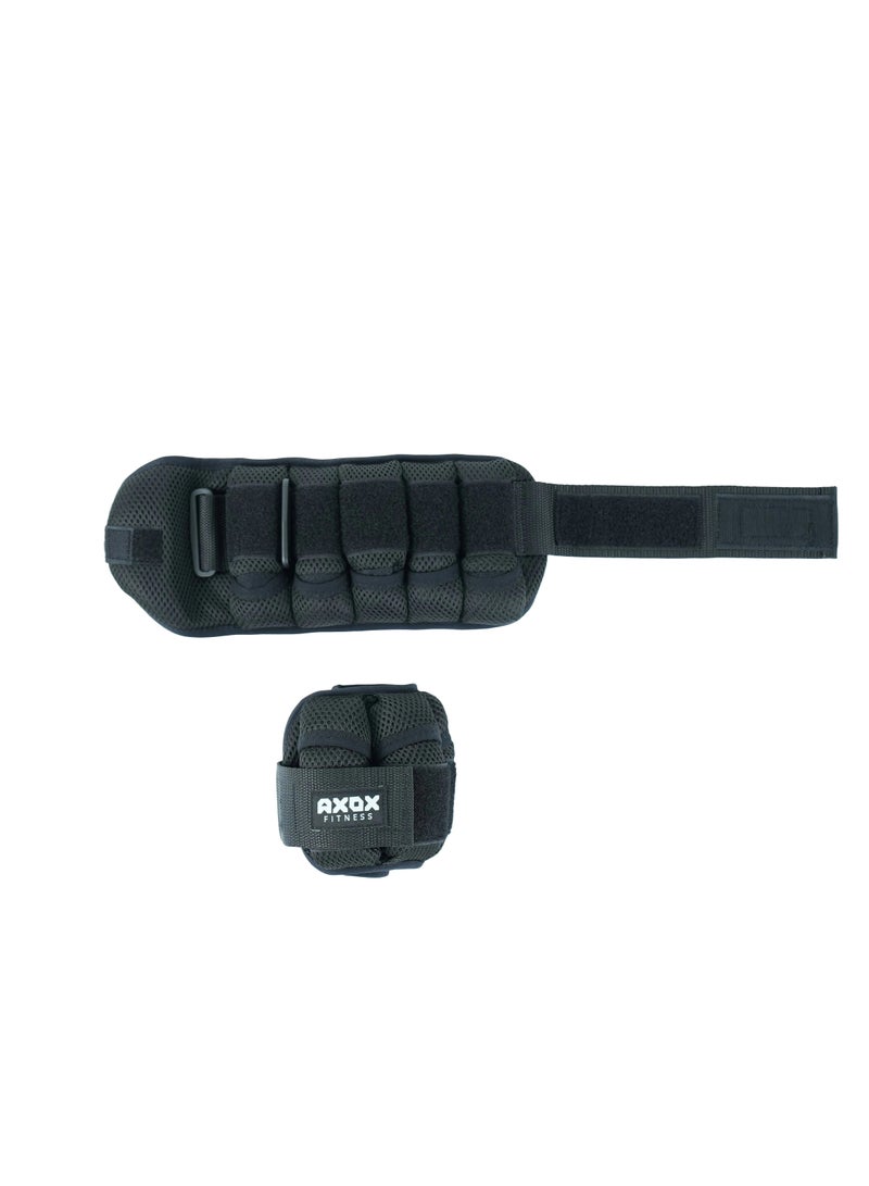 Axox Fitness Adjustable Ankle & Wrist Weights | 2 Kg