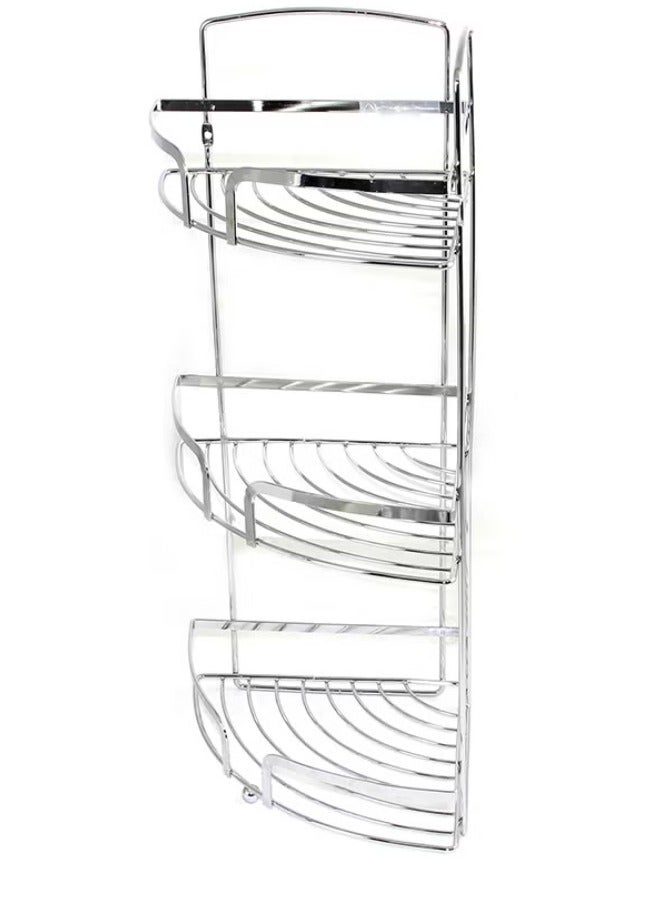 Corner Shower Rack Silver 50.5x20x20cm