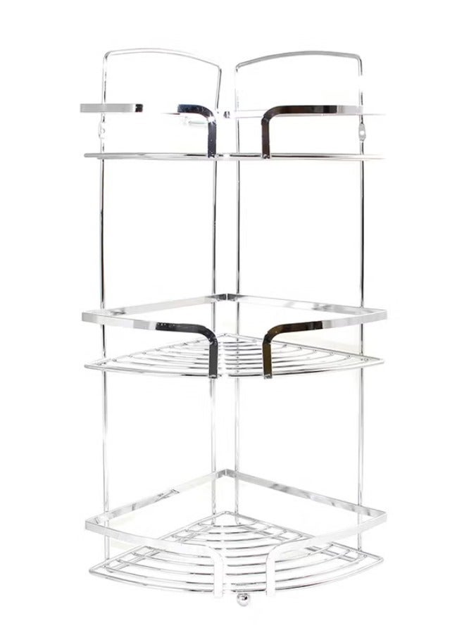 Corner Shower Rack Silver 50.5x20x20cm