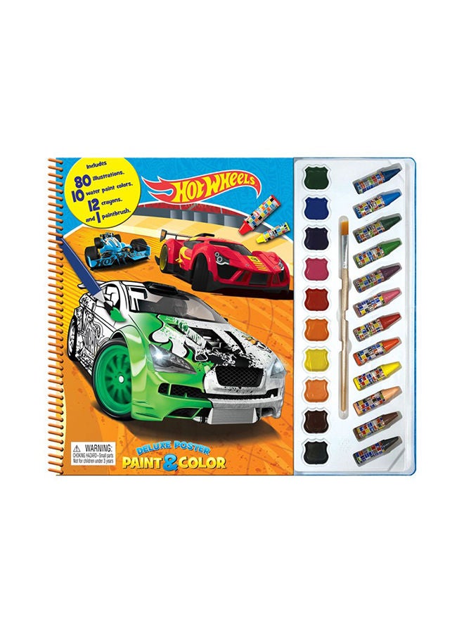 Mattel Hot Wheels Deluxe Poster Paint And Color