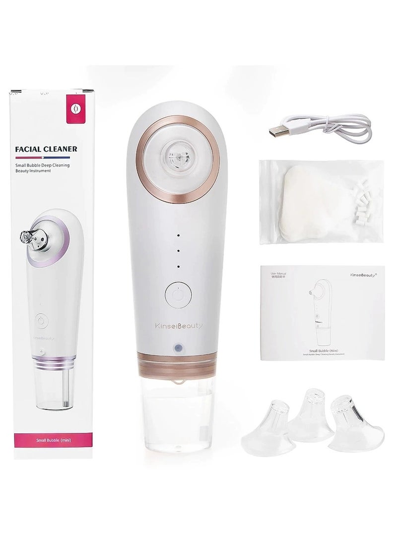 Small Bubble Deep Cleaning Beauty Instrument Comes With 4 Cleaning Heads