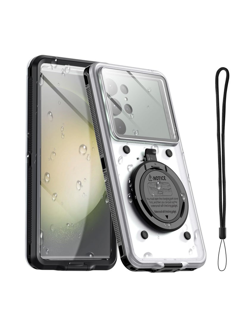 AICase Waterproof Phone Case, Universal Self-Check Function, Underwater Pouch Dry Bag, Beach Travel Essentials Tech Gadgets for iPhone 15 14 13 11 12/Samsung S24/LG, Google/Xiaomi/Motorola Black